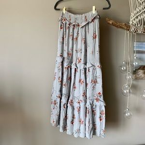 Calista Floral Midi Skirt- Medium